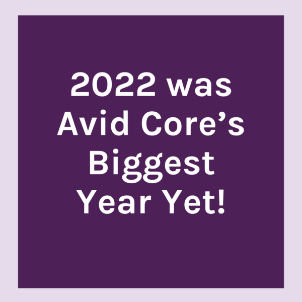 Celebrating 2022 at Avid Core