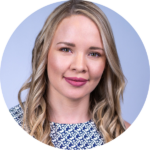 A circular headshot of Melissa.