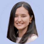 A circular headshot of Alina